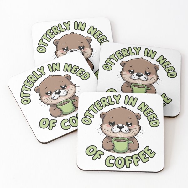 Item preview, Otterly in Need of Coffee designed and sold by jkrphoto.