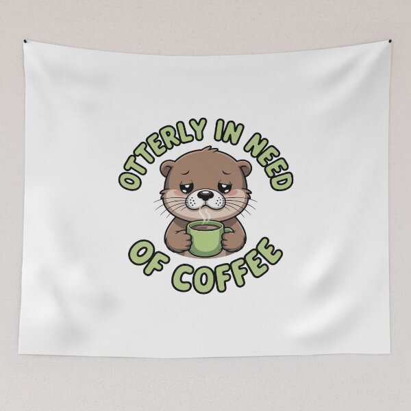 Item preview, Otterly in Need of Coffee designed and sold by jkrphoto.