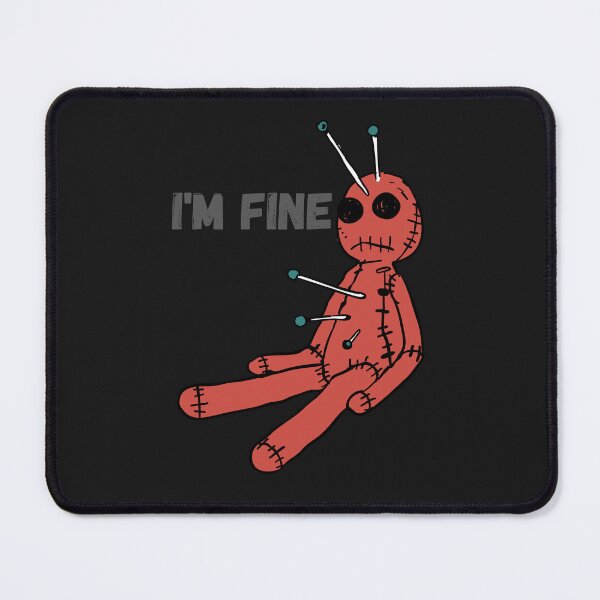 Item preview, Funny Voodoo Doll - I'm Fine Sarcastic Humor designed and sold by Pukisdaizi.
