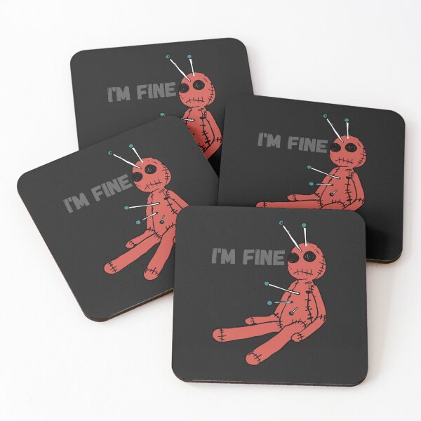 Item preview, Funny Voodoo Doll - I'm Fine Sarcastic Humor designed and sold by Pukisdaizi.