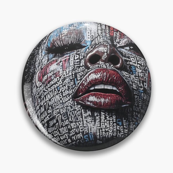 Item preview, Typographic Abstract Portrait – Bold Contemporary Woman Art Print designed and sold by Unruly_Brilliance.