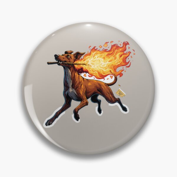 Item preview, Mythical dog Dinka Fire designed and sold by Absolutsoma.