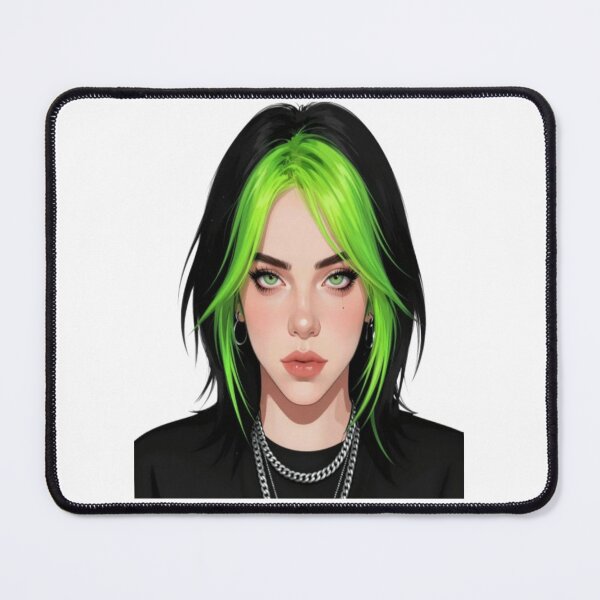 Item preview, Billie Green Roots Era - Ultra Clean Vector Portrait Illustration designed and sold by ColorsSoul ⭐️⭐️⭐️⭐️⭐️.