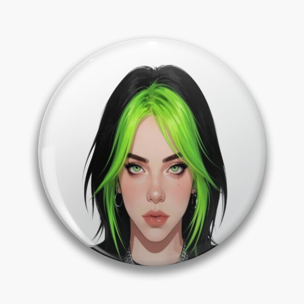 Item preview, Billie Green Roots Era - Ultra Clean Vector Portrait Illustration designed and sold by ColorsSoul ⭐️⭐️⭐️⭐️⭐️.