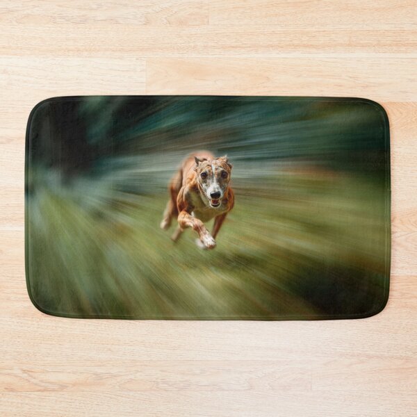 Item preview, A fast-moving Whippet racing on a grassy track, Dogs in Motion designed and sold by CDC40.