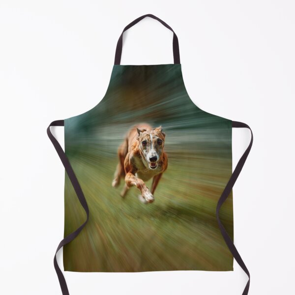 Item preview, A fast-moving Whippet racing on a grassy track, Dogs in Motion designed and sold by CDC40.