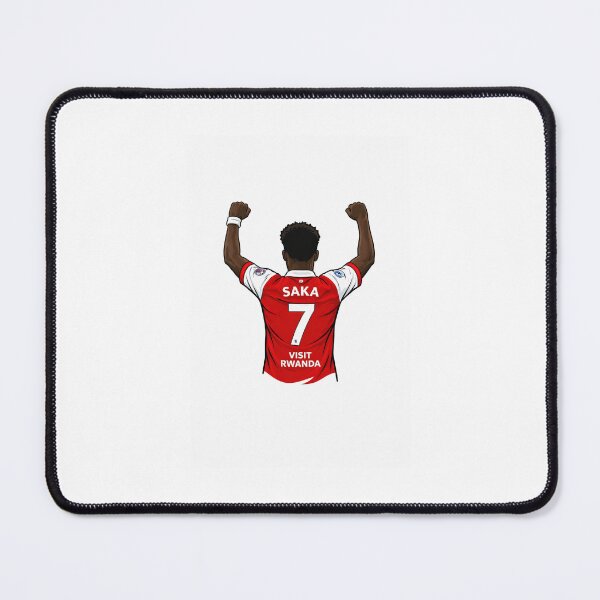 Item preview, Bukayo Saka Celebration Outline Arsenal FC designed and sold by FootballVault.