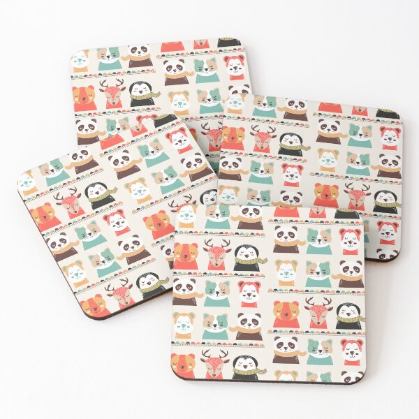 Item preview, Cute Winter Wild Animals Pattern for Kids – Cozy Cold Season Design designed and sold by DesignsVault.