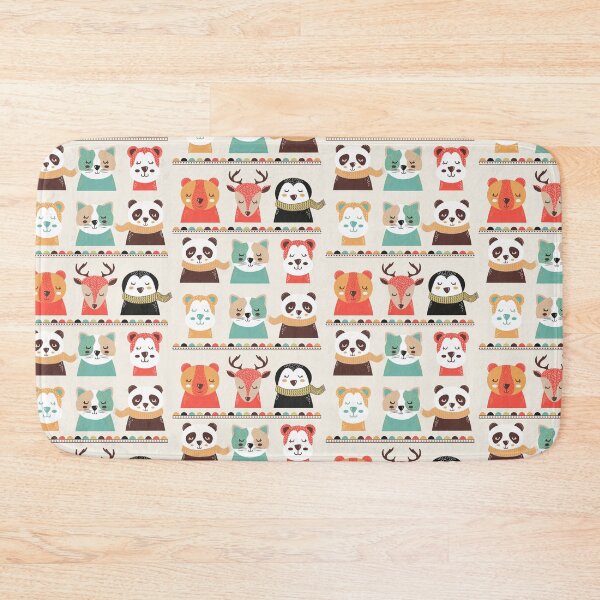 Item preview, Cute Winter Wild Animals Pattern for Kids – Cozy Cold Season Design designed and sold by DesignsVault.