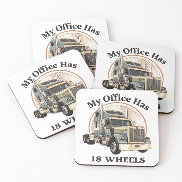Item preview, My Office Has 18 Wheels Funny Gifts For Truck Drivers And Humor Lovers designed and sold by PaulaArtworks.