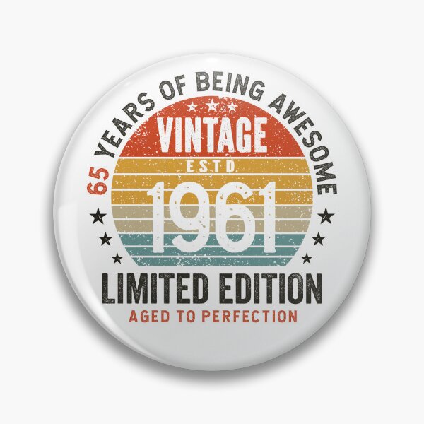 Item preview, 65th Birthday Vintage 1961 Sunset Awesome 65 Years designed and sold by eclecTEEq.