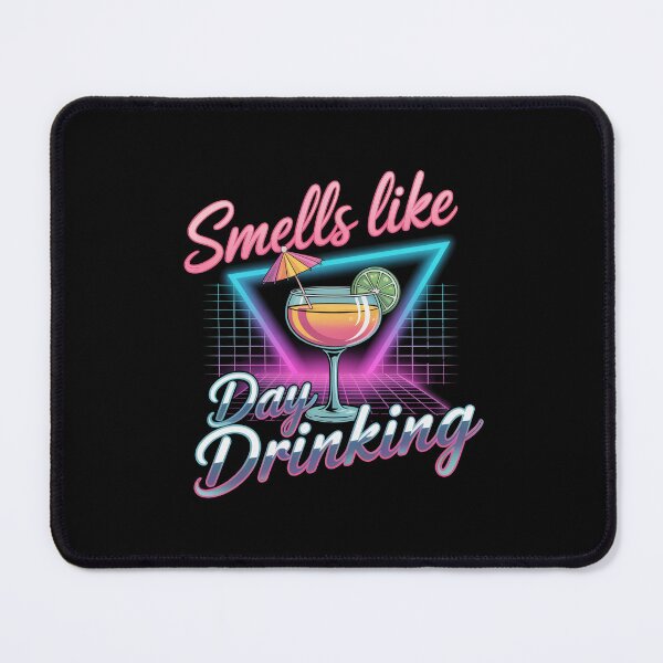 Item preview, Smells Like Day Drinking Retro Neon Cocktail Vaporwave designed and sold by Vintage Shapes.