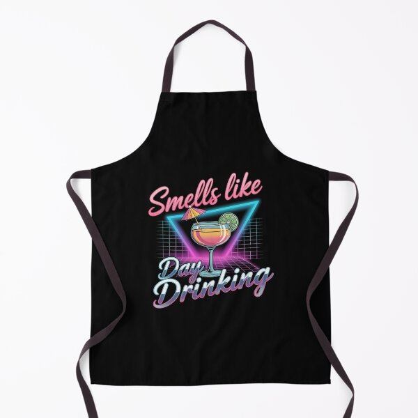 Item preview, Smells Like Day Drinking Retro Neon Cocktail Vaporwave designed and sold by Vintage Shapes.