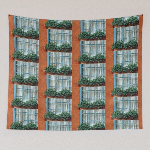 Item preview, Santa Fe Window with Geraniums  designed and sold by oh-bi-me.