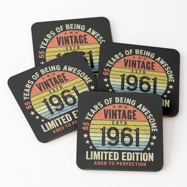 Item preview, 65th Birthday Vintage 1961 Sunset Awesome 65 Years designed and sold by eclecTEEq.