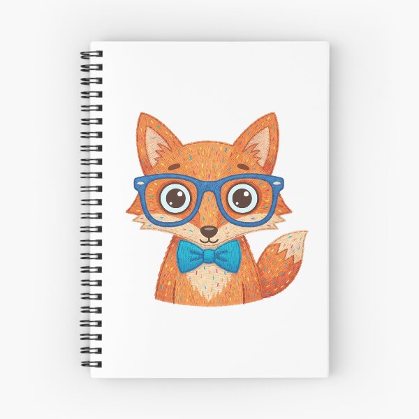 Item preview, Nerdy Fox With Blue Glasses Whimsical Cartoon Animal designed and sold by chattsuede.