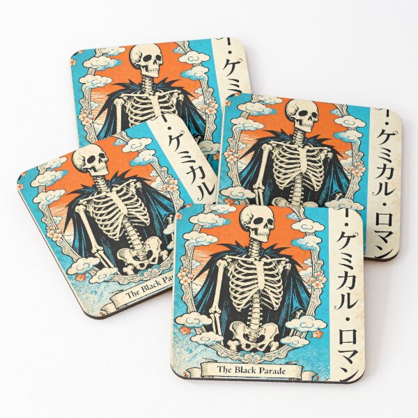 Item preview, The Black Parade Skeleton in Japanese Ukiyo-e Style designed and sold by iwzzuel.