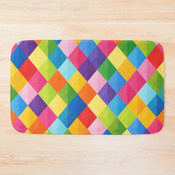 Item preview, Colorful Rhombus Geometric Pattern designed and sold by Myra365Art.