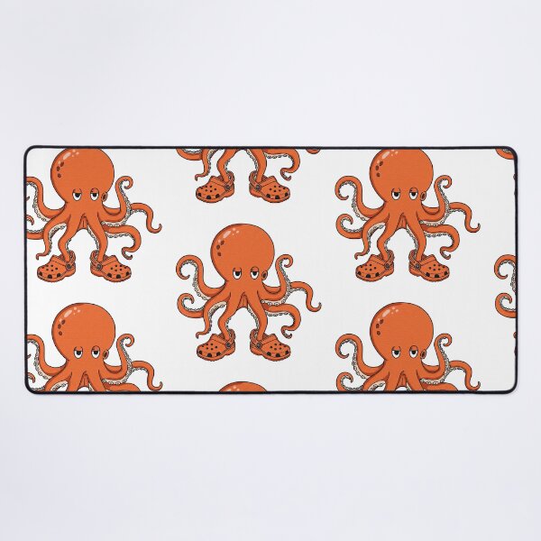 Item preview, Cute Orange Octopus Wearing Orange Clogs Shoes designed and sold by TeeARTHY.