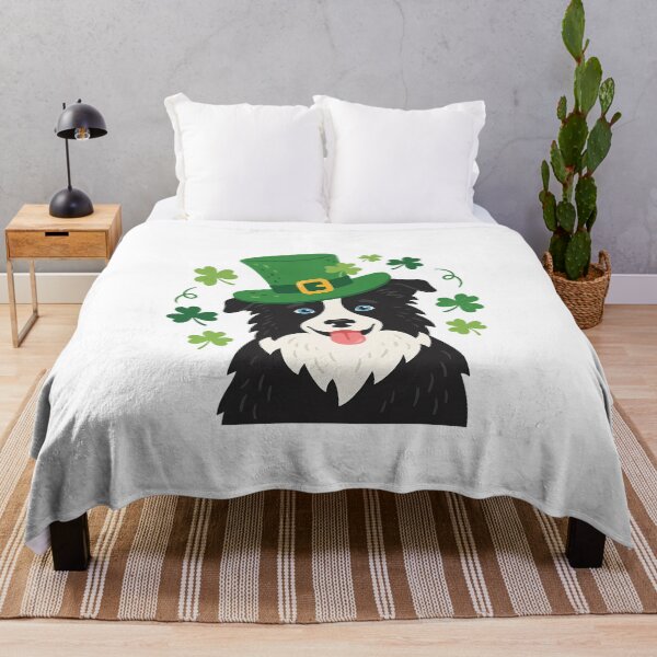 Item preview, Funny Border Collie St Patrick Day Cute Cartoon Dog designed and sold by chattsuede.