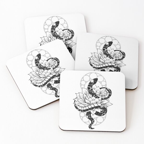 Item preview, Snake and Lotus designed and sold by Sternentor Atelier.