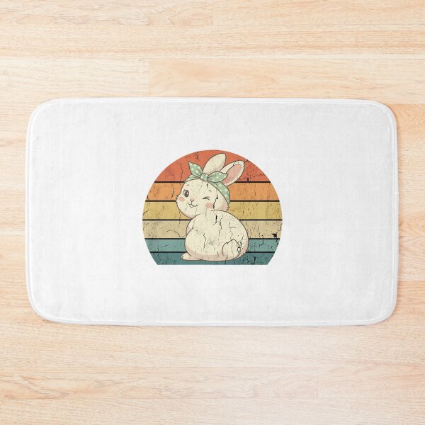 Item preview, Retro Winking Easter Bunny Vintage Distressed Sunset designed and sold by chattsuede.