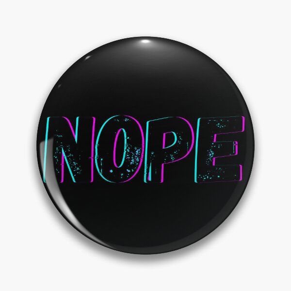 Item preview, NOPE Neon Typography – Cyberpunk Glitch Text Design designed and sold by Rasa-X-.