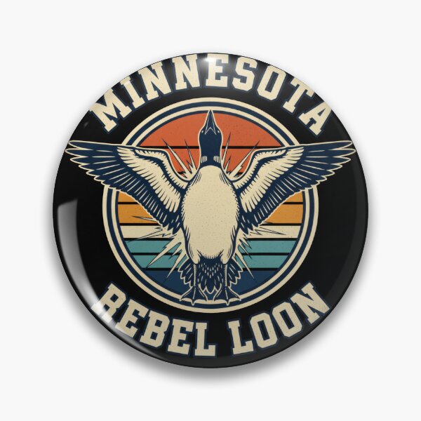Item preview, Minnesota Rebel Loon Retro Sunset designed and sold by The Grumpy Pet Club.