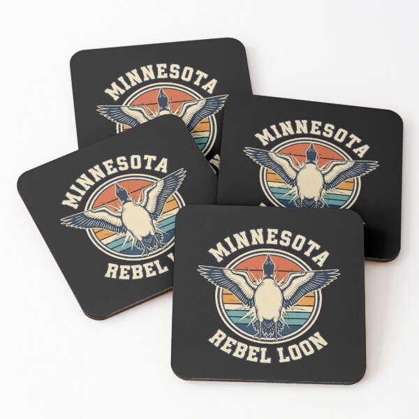 Item preview, Minnesota Rebel Loon Retro Sunset designed and sold by The Grumpy Pet Club.