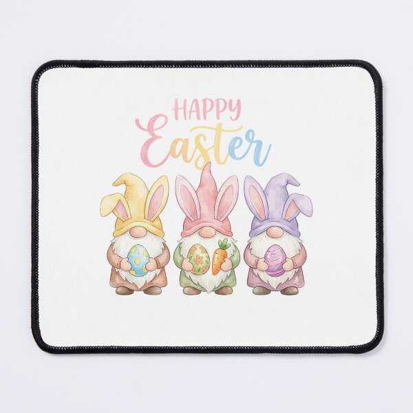 Item preview, Happy Easter Bunny Gnome Watercolor Whimsical Pastel designed and sold by chattsuede.