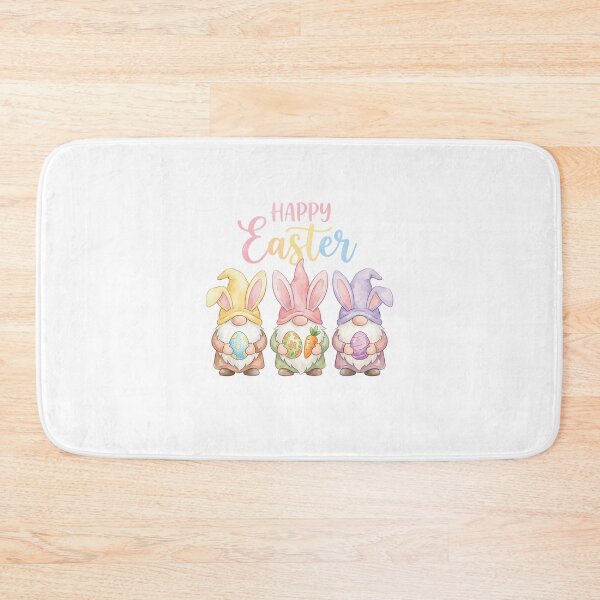Item preview, Happy Easter Bunny Gnome Watercolor Whimsical Pastel designed and sold by chattsuede.