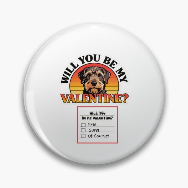 Item preview, Adorable Watercolor Retro Wirehaired Pointing Griffon-  Valentine’s Day Question designed and sold by M1234s.
