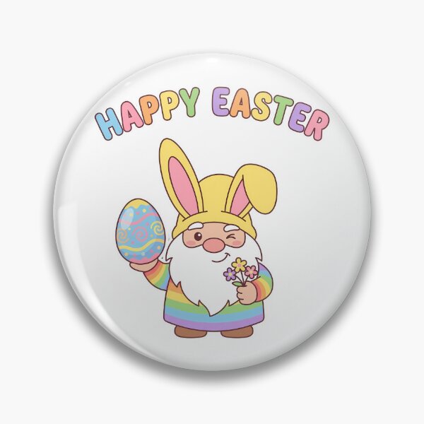 Item preview, Happy Easter Bunny Gnome Kawaii Cartoon Whimsical designed and sold by chattsuede.