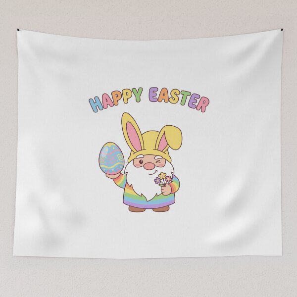 Item preview, Happy Easter Bunny Gnome Kawaii Cartoon Whimsical designed and sold by chattsuede.