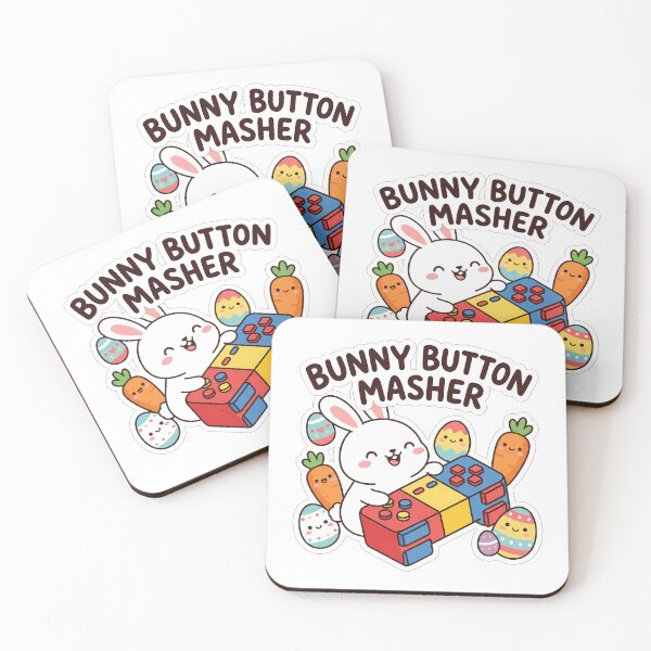 Item preview, Easter Bunny Button Masher Kawaii Retro Gamer designed and sold by chattsuede.