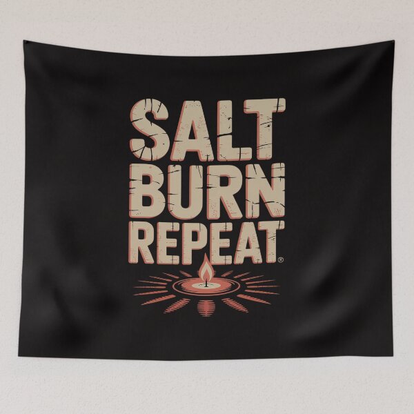 Item preview, Salt - Burn - Repeat - Supernatural Chef Cook Spirits designed and sold by PattonJillian.