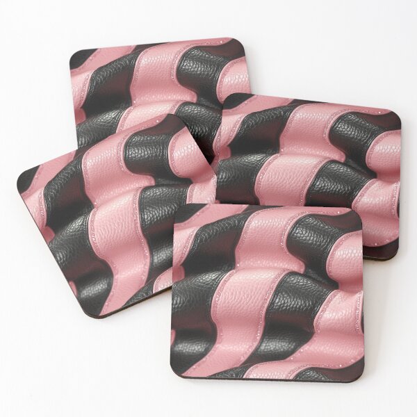 Item preview, Baby Pink Caviar Leather Luxury Design Black Stripe designed and sold by xxEJxx.