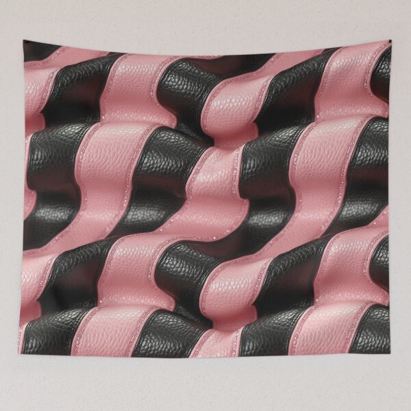 Item preview, Baby Pink Caviar Leather Luxury Design Black Stripe designed and sold by xxEJxx.