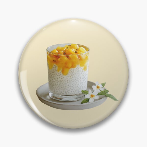 Item preview, Coconut and Mango Sago Pudding in a Glass designed and sold by Violet Peonies.