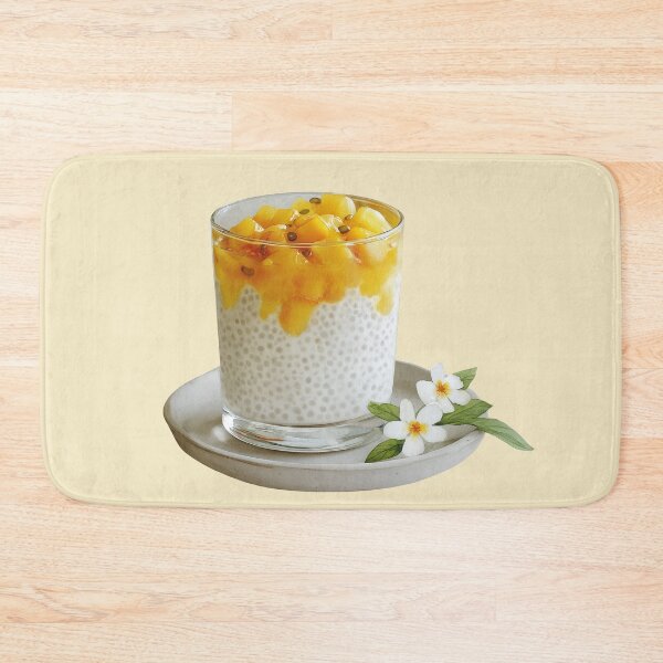 Item preview, Coconut and Mango Sago Pudding in a Glass designed and sold by Violet Peonies.