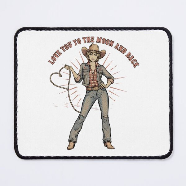 Item preview, Romantic Western Cowgirl Love You To The Moon & Back designed and sold by IntrusiveMind210.