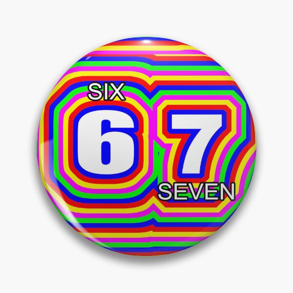 Item preview, The 6 7 meme—but make it rainbow designed and sold by BloodSweatNTers.