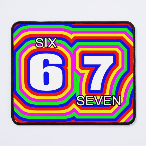 Item preview, The 6 7 meme—but make it rainbow designed and sold by BloodSweatNTers.
