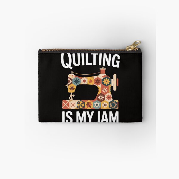 Item preview, Quilting Is My Jam Quilter Sewing Machine Sew Fabric designed and sold by PattonJillian.