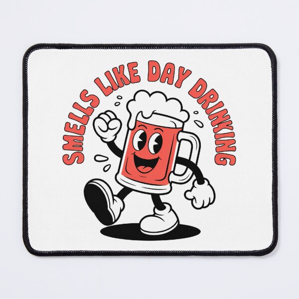 Item preview, Smells Like Day Drinking Funny Retro Cartoon Mascot designed and sold by Vintage Shapes.