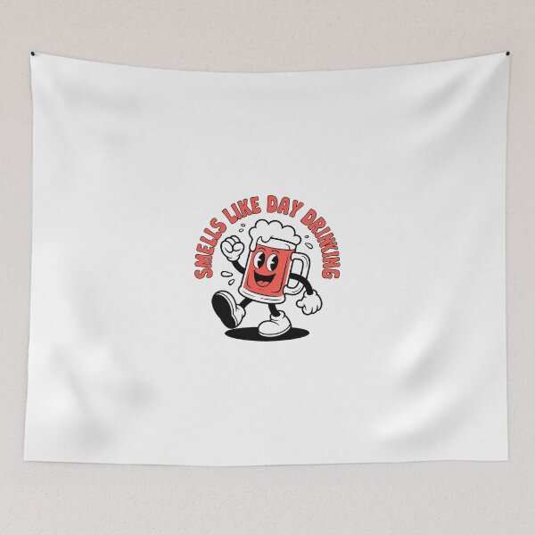 Item preview, Smells Like Day Drinking Funny Retro Cartoon Mascot designed and sold by Vintage Shapes.