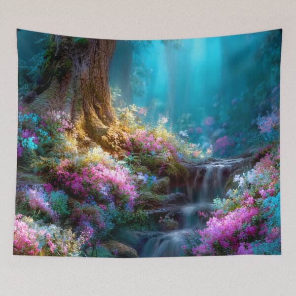 Item preview, Mystical Tree Blooming in Forest designed and sold by MargaretWiktor.