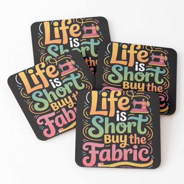 Item preview, Quilting for Quilters Life Is Short Buy The Fabric designed and sold by PattonJillian.
