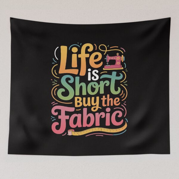Item preview, Quilting for Quilters Life Is Short Buy The Fabric designed and sold by PattonJillian.