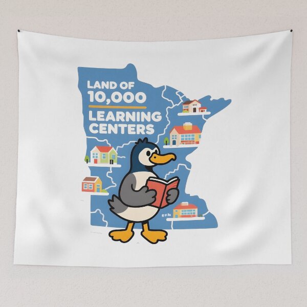 Item preview, minnesota rebel Land of 10,000 Learning Centers Minnesota Cartoon designed and sold by Uglyandcute.